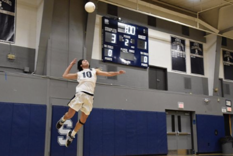 The boys lost the first set 28-26 but went on to win the next three sets in a four set game.