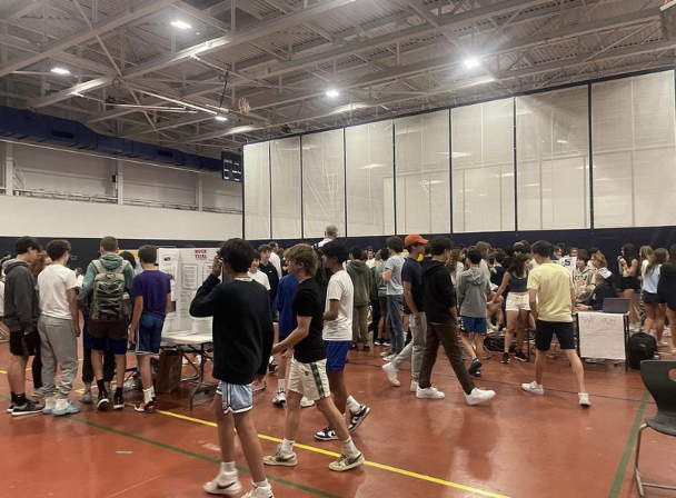 Along with a tour of the school, Staples provided Bedford and Coleytown middle school eighth graders with a club fair to get involved in extracurriculars, before their arrival in the fall.

