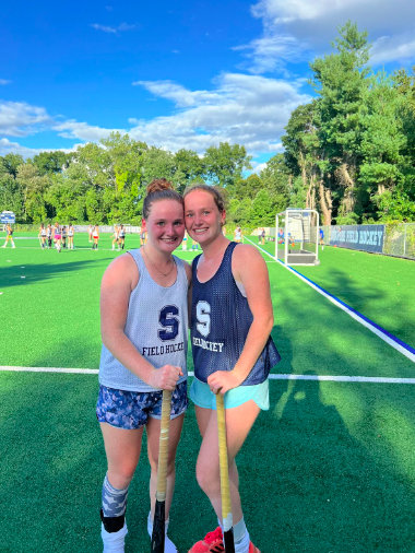 Isabelle Nahon ’23 and Emma Nahon ’23 are both committed to colleges to continue their athletic journey playing Field Hockey. Isabelle plans to attend Hamilton College while Emma plans to attend University of Pennsylvania. 