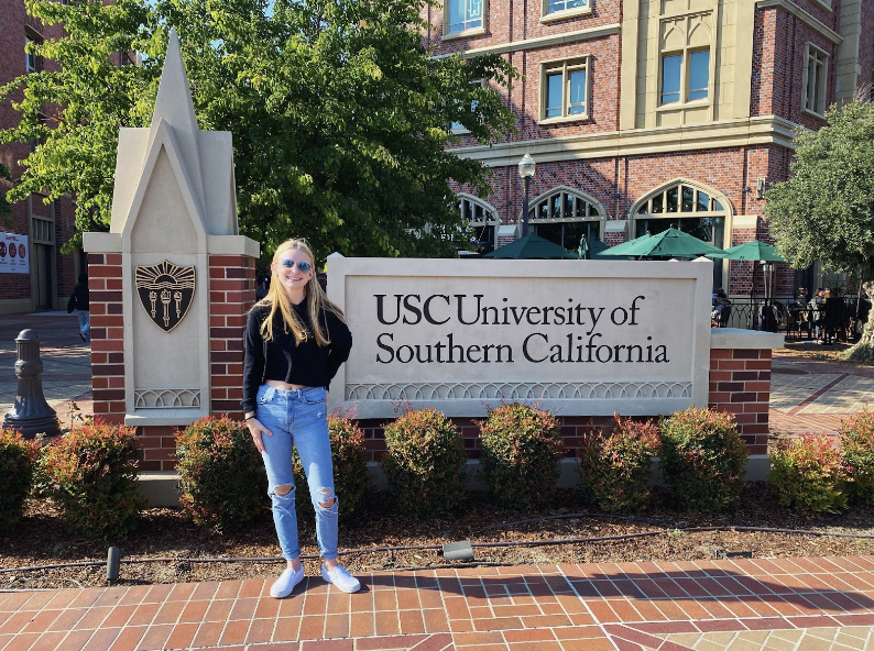 Staples graduate Katie Simons ’22 is a freshman at University of Southern California