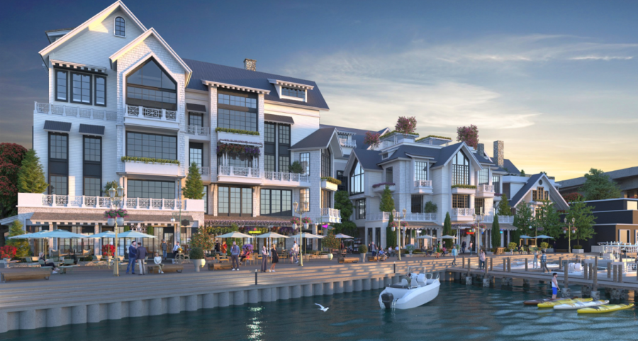 The Hamlet at Saugatuck will provide dining, shopping, waterfront activities and local businesses.