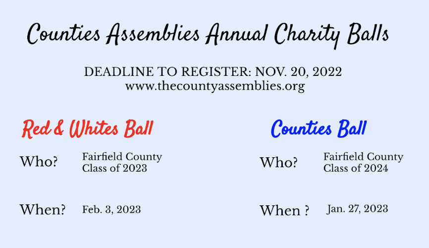 The+Counties+Assemblies+nonprofit+organization+is+encouraging+upperclassmen+at+Fairfield+County+schools+to+purchase+tickets+for+their+annual+charity+dances%2C+in+anticipation+of+the+Nov.+20+registration+deadline.+I