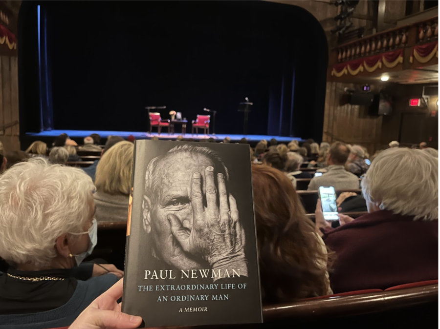 With the purchase of a ticket, guests were given a copy of Newman’s new memoir. 
