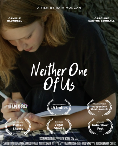 Raia Badurina ’23 created a short film ‘Neither One Of Us,’ and has won and been nominated to numerous film festivals.