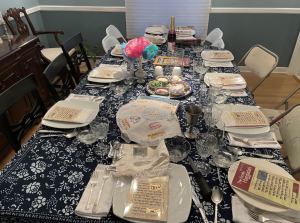 The Passover Seder is a household custom that combines food, music, storytelling and religious ceremonies. During the first and occasionally second night of Passover, families gather for a seder. 
