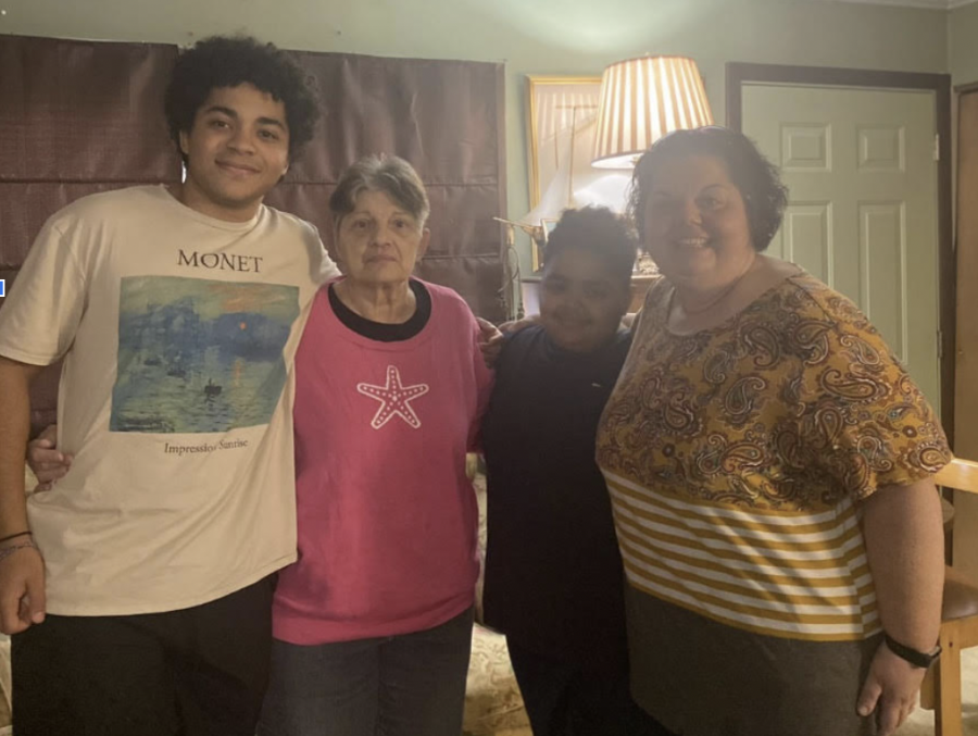 Gabriel McCray ’23 stays with his family at home during April break. Instead of traveling, they will provide each other with company through family activities.