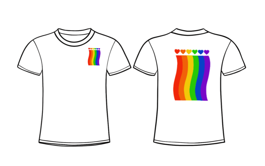 Two groups, Westport Pride and the WPS Pride Coalition are throwing a fundraiser event in which they are selling LGBTQ+ merchandise commemorating the Stonewall riots. The merchandise can be purchased up until Sunday, May 5. Graphic by Hannah Conn 23. (Please be advised that the graphic above is not the merchandise being sold.)
