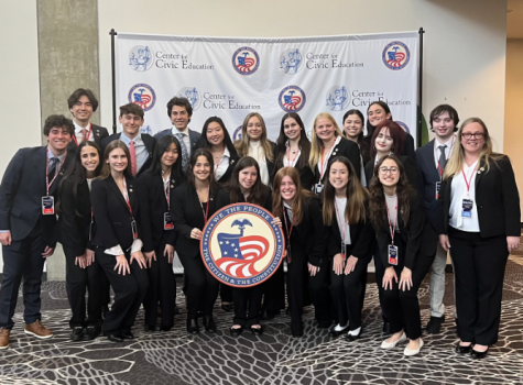 The group of 20 students competed in two rounds in the national competition, hosted by Center for Civic Education in Washington, D.C.