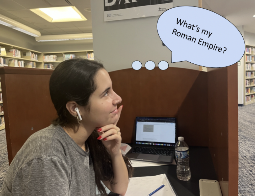 Logan Noorily ’25 reflects on what her Roman Empire is. 