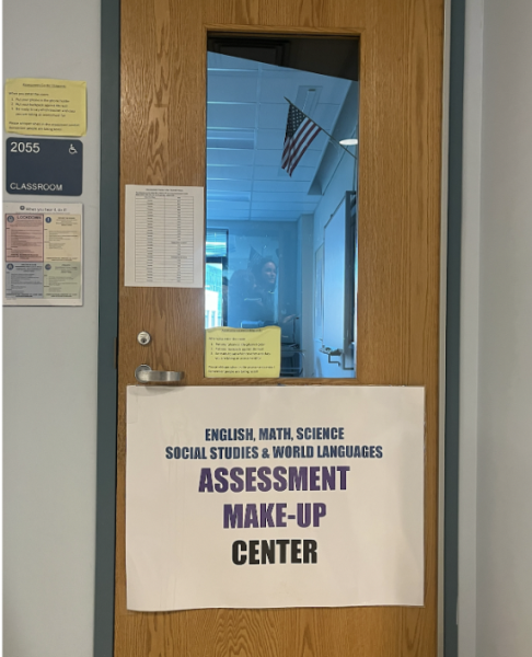The assessment makeup center is open to students after school on Tuesdays and Thursdays. 