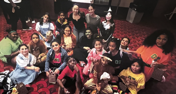 Co-presidents Ava Chun ’25 and Liora Perkins ’25 choreographed a Wizard of Oz dance for the dance recital at Klein Memorial Theater in Bridgeport last year.