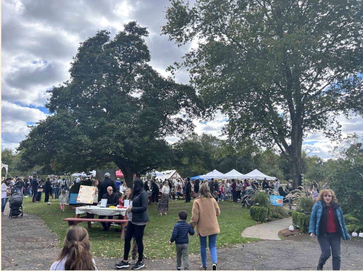Families gathered at Wakeman Town Farm for their annual family beer garden event with vendors, games, animals and food. 