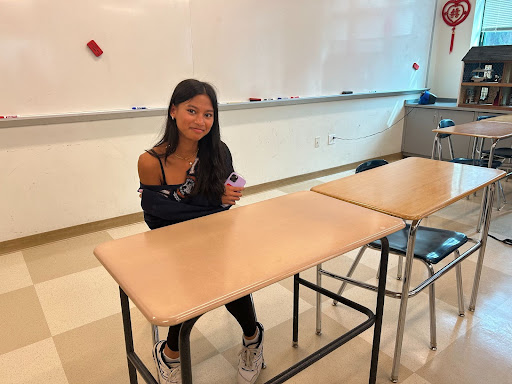 Mischa Nasution ’26 is feeling extra cold due to the uncomfortable temperatures of the Mandarin classroom. Throughout the school in different classrooms, the air conditioning is extreme, leading to many students feeling unnecessarily chilly and even interfering with focus in the classroom.