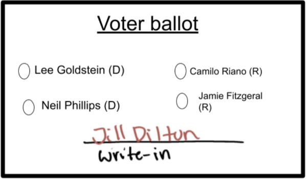 Jill Dillon (D) was elected to the Board of Education via write-in ballots on Nov. 7. 