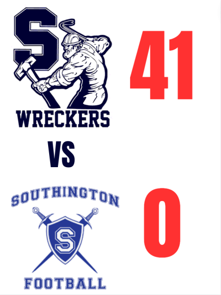 The Staples Wreckers varsity football team shut out the Southington Blue Knights 41-0. The Wreckers advance to the state championship on Saturday, Dec. 9 and will face the West Haven Blue Devils.