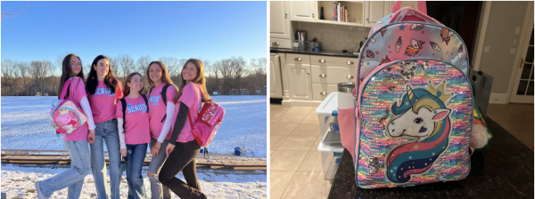 Starting on the first day of semester two, it is tradition for most senior girls to wear kids backpacks. The girls also take photos near Ginny field on that morning to celebrate the beginning of being a second semester senior.

