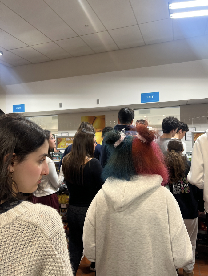 The lunch room has seen longer lines to buy food since the implementation of the new lunch codes. 
