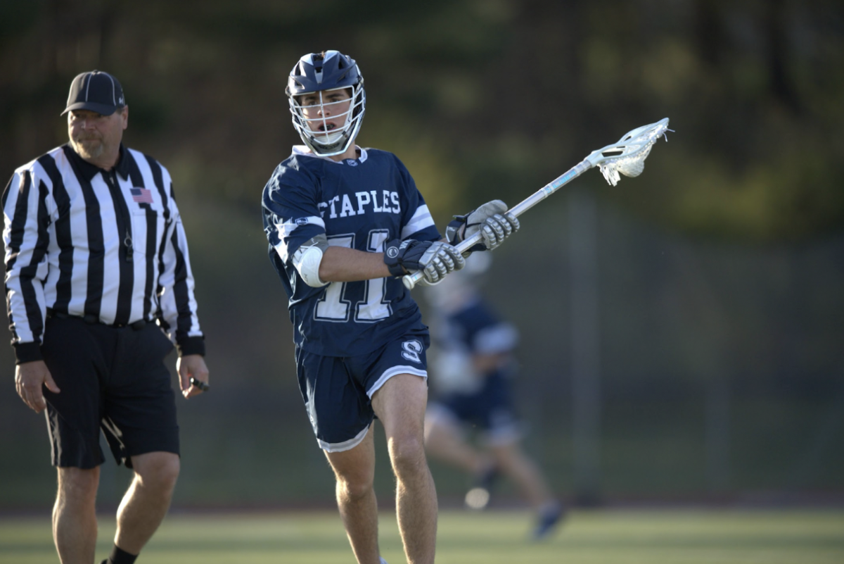 Max Maurillo ’24 looks for a pass as he tries to launch an attack for the Wreckers. 