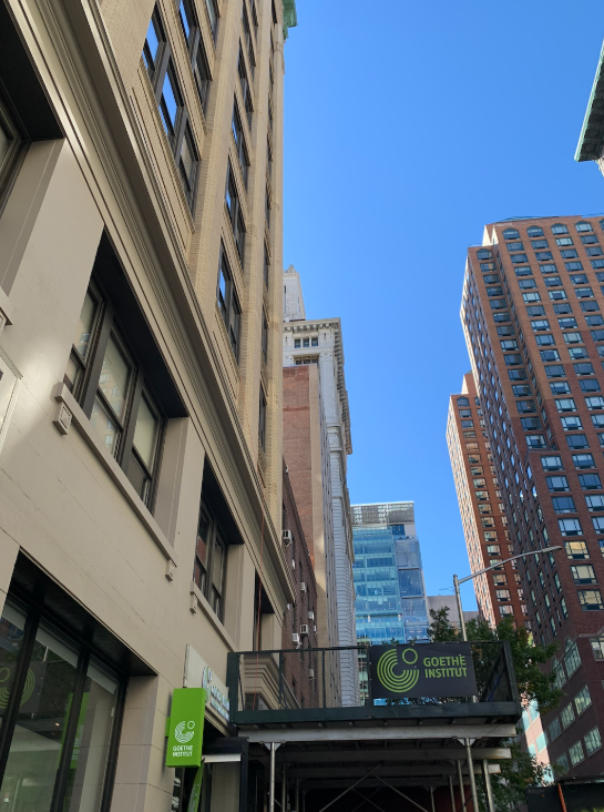 Photo of the outside of the Goethe Institute in Union Square, New York.