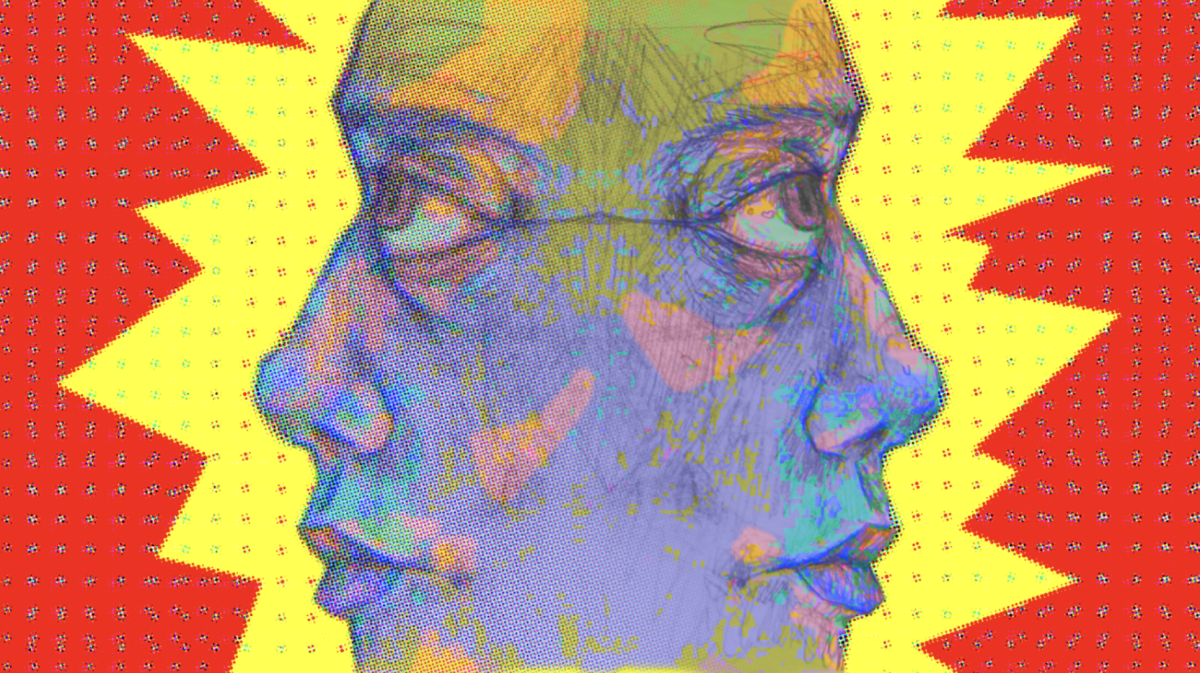 There is often a dichotomy between our identities online and our identities in our lives, these are often contrasting and reflect who we are versus who we wish to be. Pencil on paper, Adobe Photoshop.