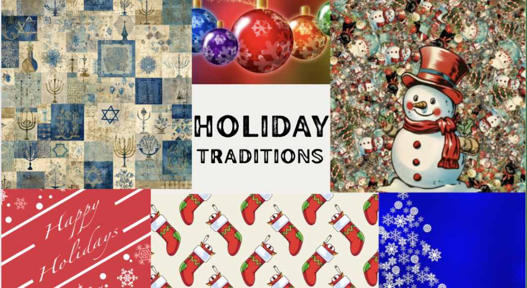 Lights, stockings and snowmen represent the importance of the holidays.