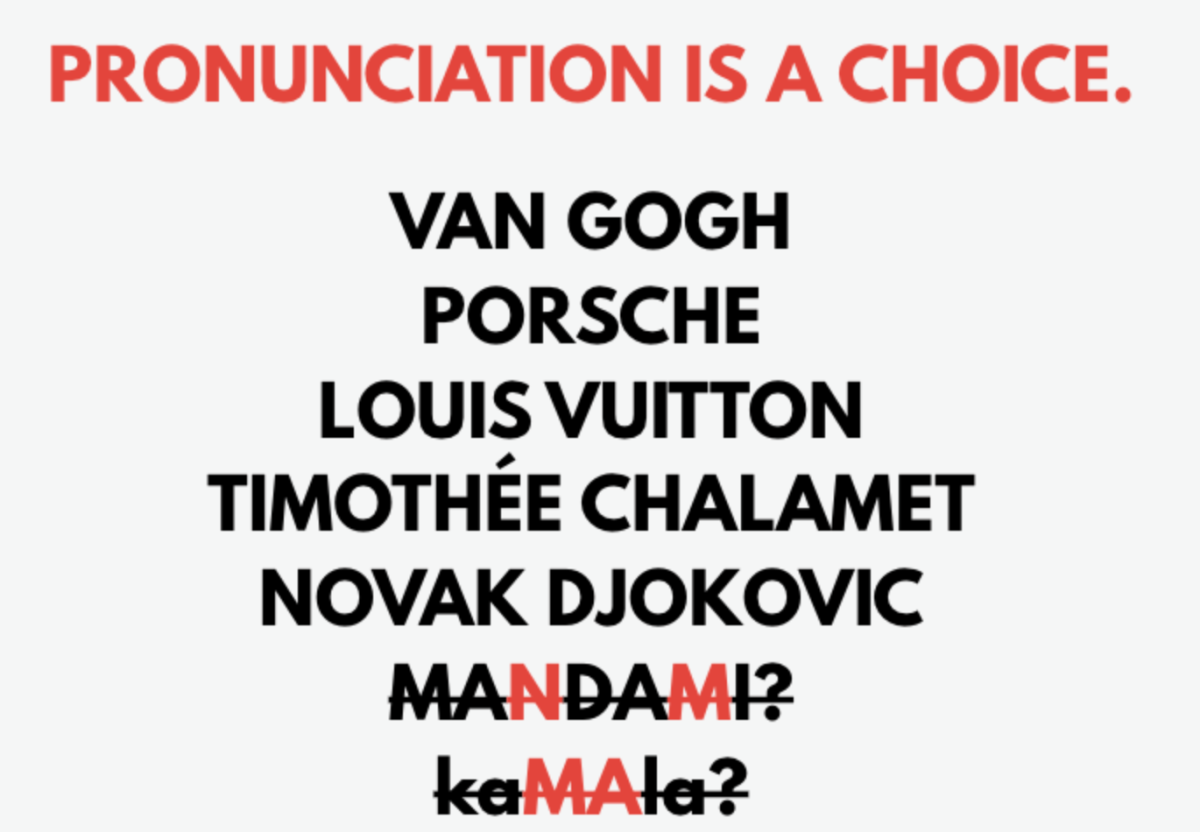 Pronunciation is a choice. Why are minority politicians where we draw the line? It’s time to stop choosing disrespect.