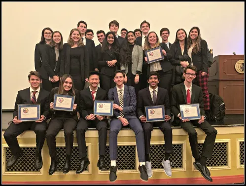 We The People 2020 winning the championship. Photo from Staples High School website.
